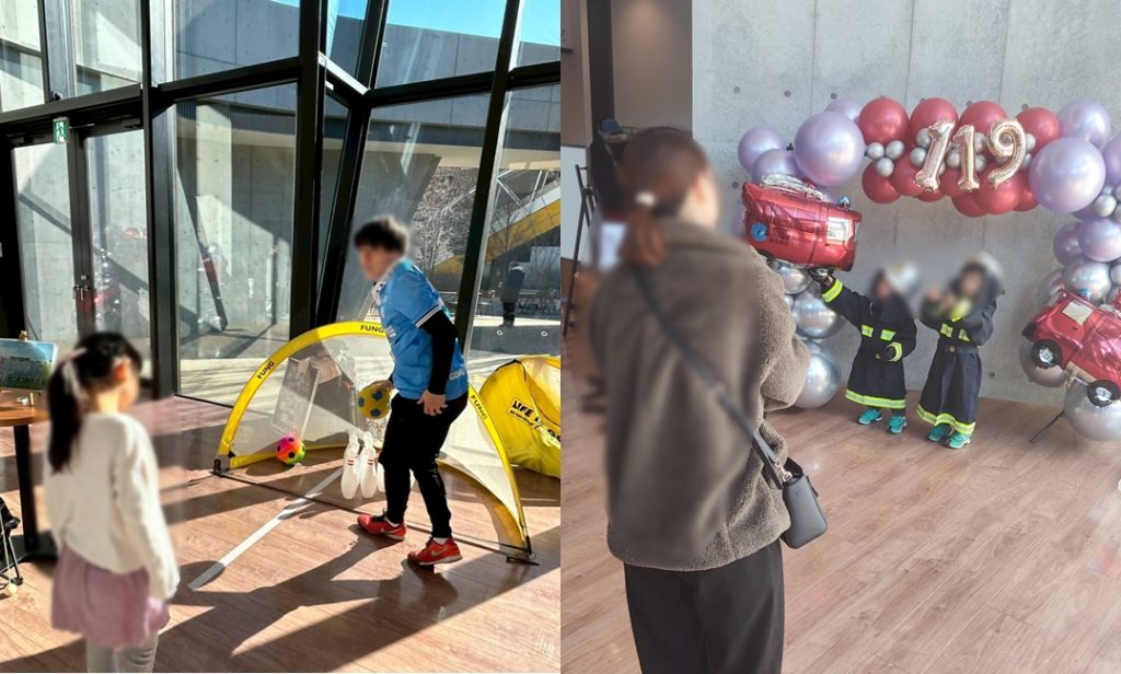 キックゲームとフォトブース